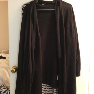 Plus Size Black Cardigan